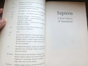 Sapiens: A Brief History of Humankind.