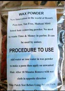 Wax powder