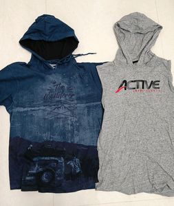 Two Hoodie With And Without Sleeves