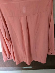 Peach Top with Chain Detail