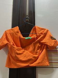 Orange Crop Top