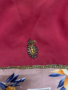 Saree With Stitch Blouse