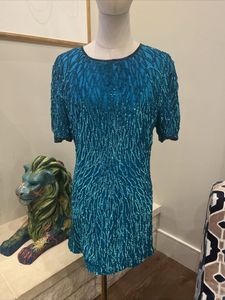 Aqua Full Sequin Dress🧜🏻‍♀️🌊💦
