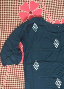Navy Blue Kurti....