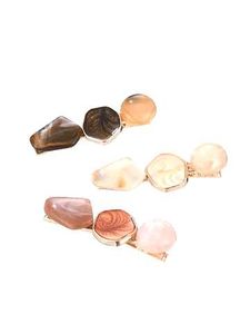 Geometric Hair Clip pack of 3