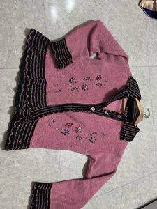 Pink Floral sweater