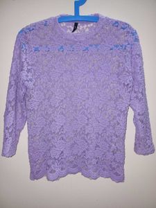 Lavender Lace Top