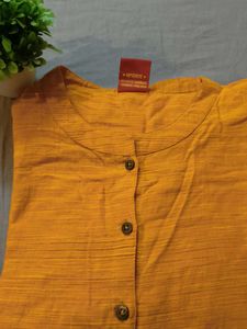 Mustard Yellow Kurti