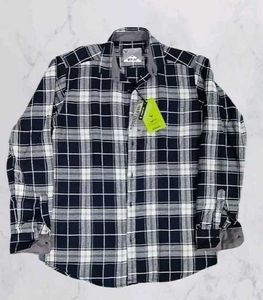 Rare Fabricated Premium Cotton Jute Check Shir