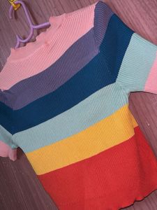 Striped Knit Top