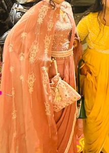 Bollywood Actors Designer Saree With Purse