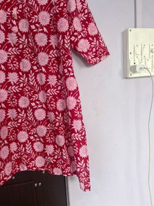 Floral Print Kurta