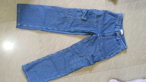 Bershka Straight Cargo Denim