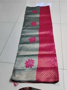 Elegant Silk Blend Saree
