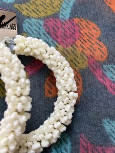 Beautiful While Hoop Earrings