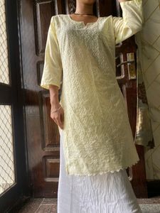 Pastel Yellow Kurti - Unused