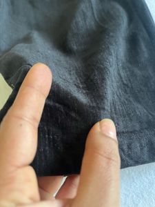 Black Courduroy Slim Fit Pants