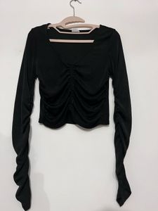 Black Long Sleeve Top