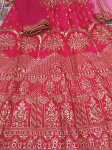Stunning Pink Embroidered Lehenga Choli
