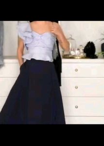 Blue One-Shoulder Top
