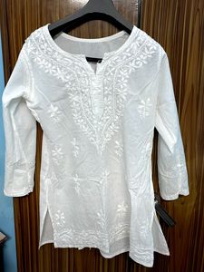 White Embroidered Kurta