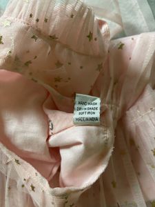 Pink &amp; Gold Star Tulle Dress