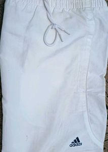 Adidas White Athletic Shorts