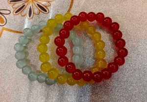 Pack Of 3 Glass Beads Bracelet