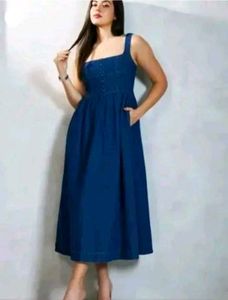 Chic Blue Denim Dress