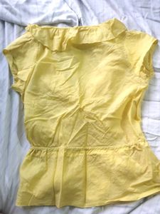 Ruffled Yellow Top