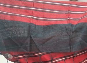 Red & Black Striped Scarf