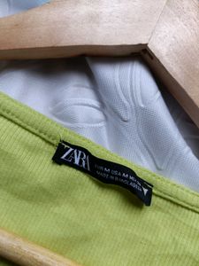 Neon Green Ruched Crop Top