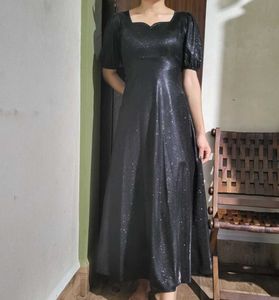 Elegant Tailored Black Gown