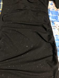 Black Sequined And Glittered Onepiece