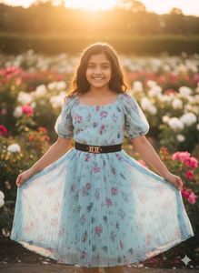 Floral Print Girls Dress (13 to 19 ) years