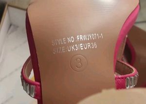 Fushcia Embellished Heel