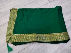 Green Light Weight Saree
