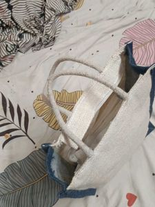 Blue And White Office Lunch Bag