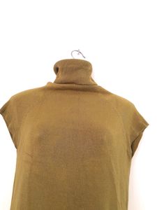 Olive Turtle Neck Mega Sleeve Top