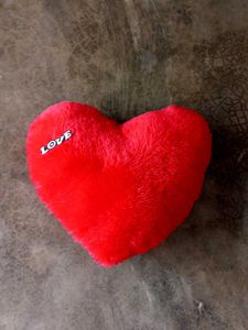 Red Plush Heart Pillow