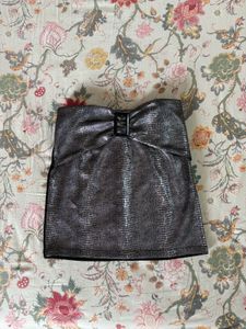 💿✮˚.⋆y2k silver mini skirt 💿✮˚.⋆