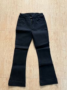 Black Flare Leg Pants