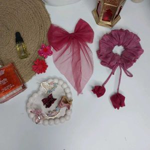 Combo Of 9 Pcs Hair Accessories 😍