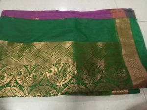 Festive Wear Zari Cotton Saree