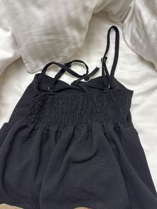 viral black peplum top