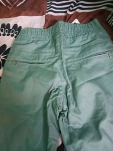 Green Casual Pants