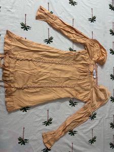 Cute Puff Sleeve Mini Dress