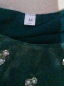 Green Embroidered kurti