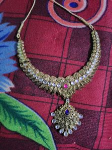 Antique Style Stone Necklace