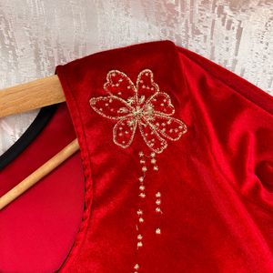 Korean Velvet Dress